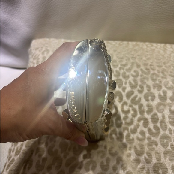 Jimmy Choo Silver Gold Mirror Clutch Bag NWT 🤩 - Picture 7 of 7